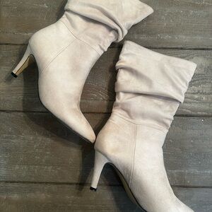 Elegant Cream Ankle Boots